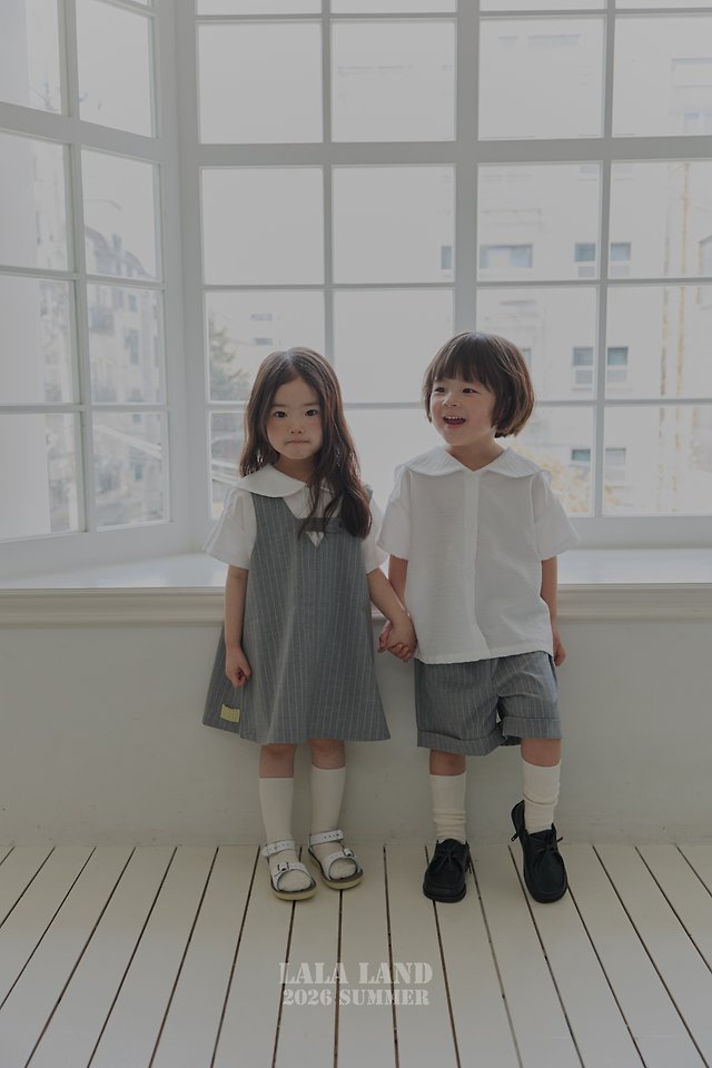 Lalaland - Korean Children Fashion - #kidsshorts - Mile Short Sleeve Shirt - 3