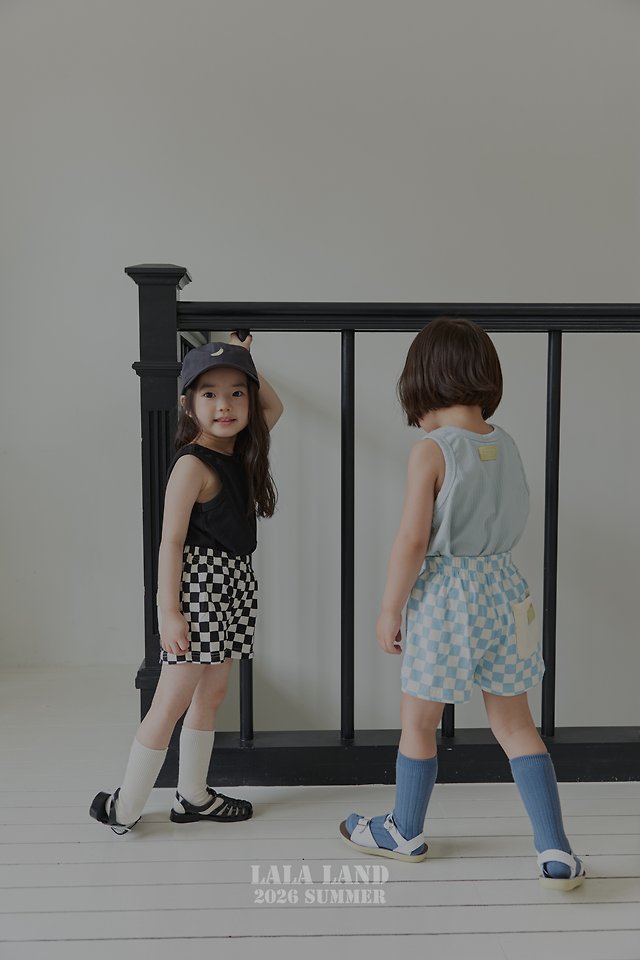 Lalaland - Korean Children Fashion - #kidsshorts - Checkerboard Shorts - 5
