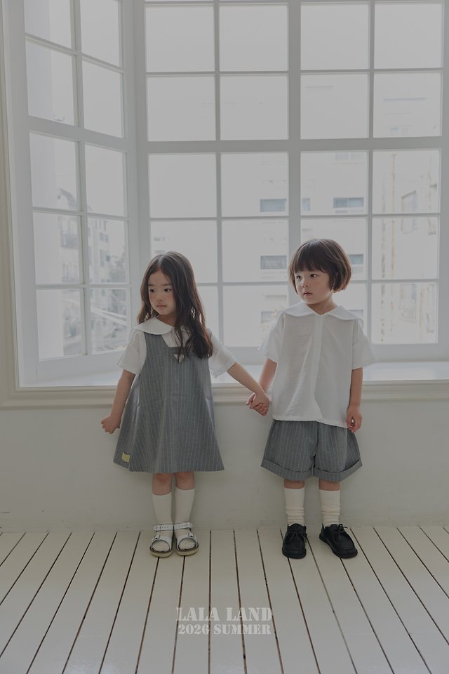 Lalaland - Korean Children Fashion - #kidsshorts - Mile Short Sleeve Shirt - 4