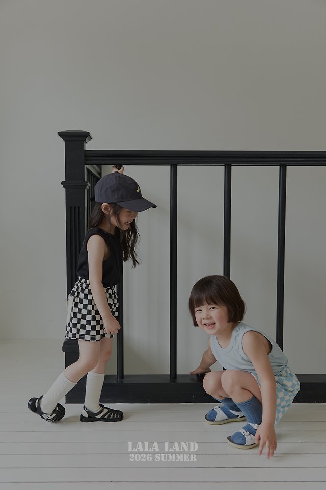 Lalaland - Korean Children Fashion - #kidsstore - Checkerboard Shorts - 6