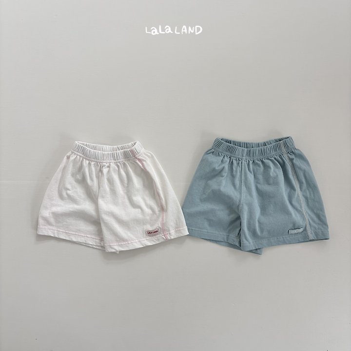 Lalaland - Korean Children Fashion - #kidzfashiontrend - Color Block Point Shorts