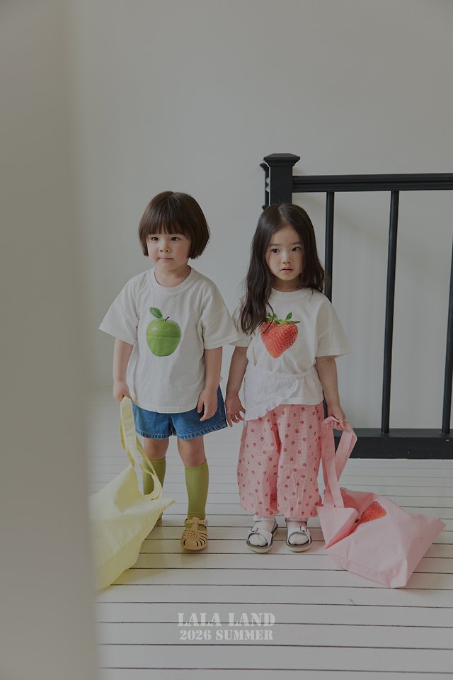 Lalaland - Korean Children Fashion - #kidzfashiontrend - Berry Apple Tee - 7