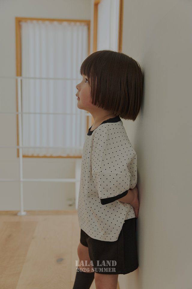Lalaland - Korean Children Fashion - #kidzfashiontrend - Heart Dot Tee - 3