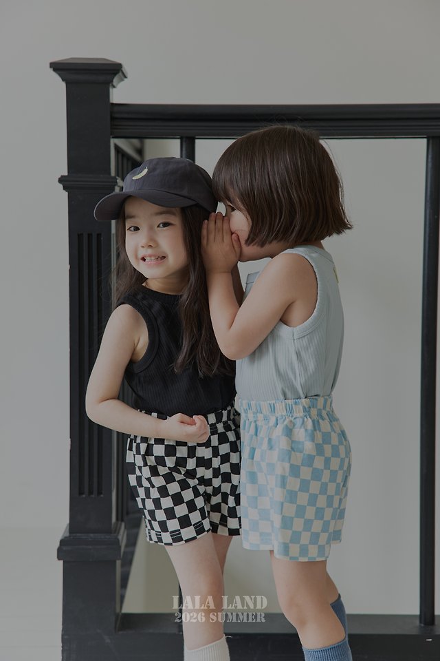 Lalaland - Korean Children Fashion - #kidzfashiontrend - Checkerboard Shorts - 7
