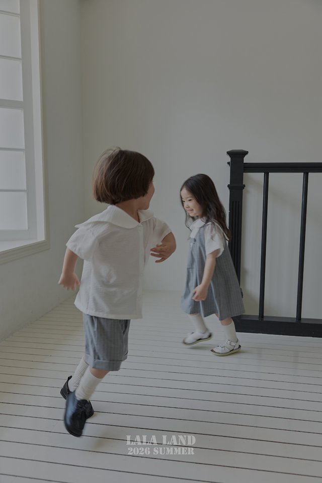 Lalaland - Korean Children Fashion - #littlefashionista - Mile Short Sleeve Shirt - 7
