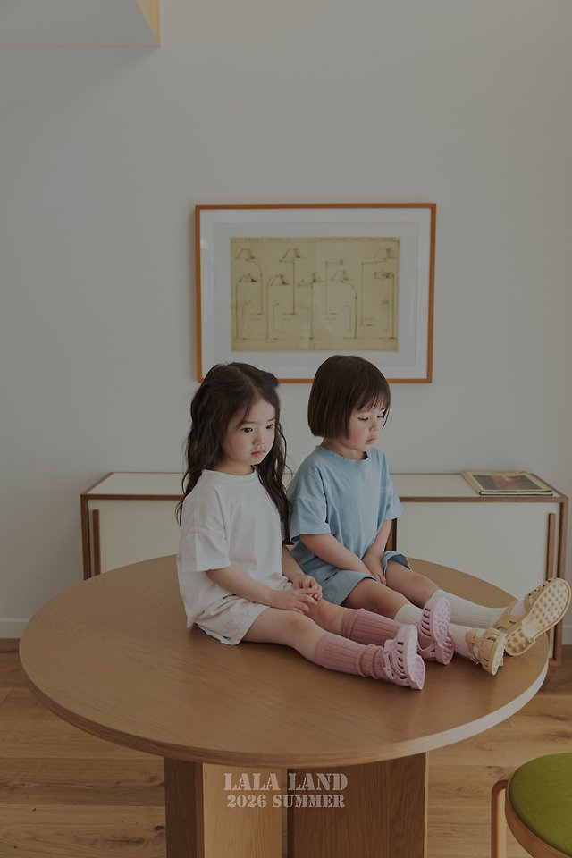 Lalaland - Korean Children Fashion - #Kfashion4kids - Color Block Point Short Sleeve Tee - 4