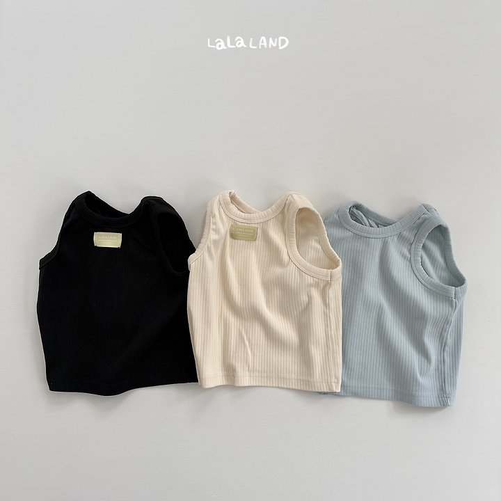 Lalaland - Korean Children Fashion - #littlefashionista - 26 Ribbed Sleeveless Tee
