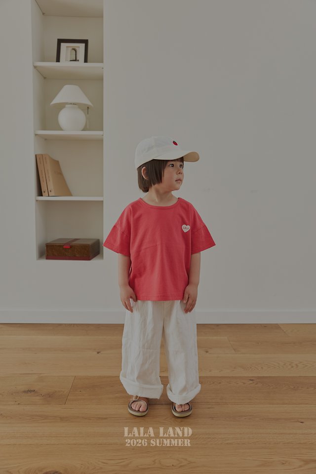 Lalaland - Korean Children Fashion - #littlefashionista - Lala Heart Short Sleeve Tee - 11