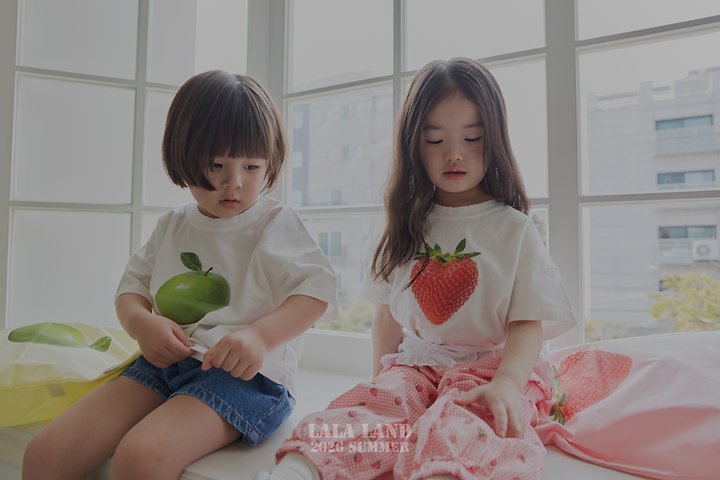 Lalaland - Korean Children Fashion - #littlefashionista - Berry Apple Tee - 9