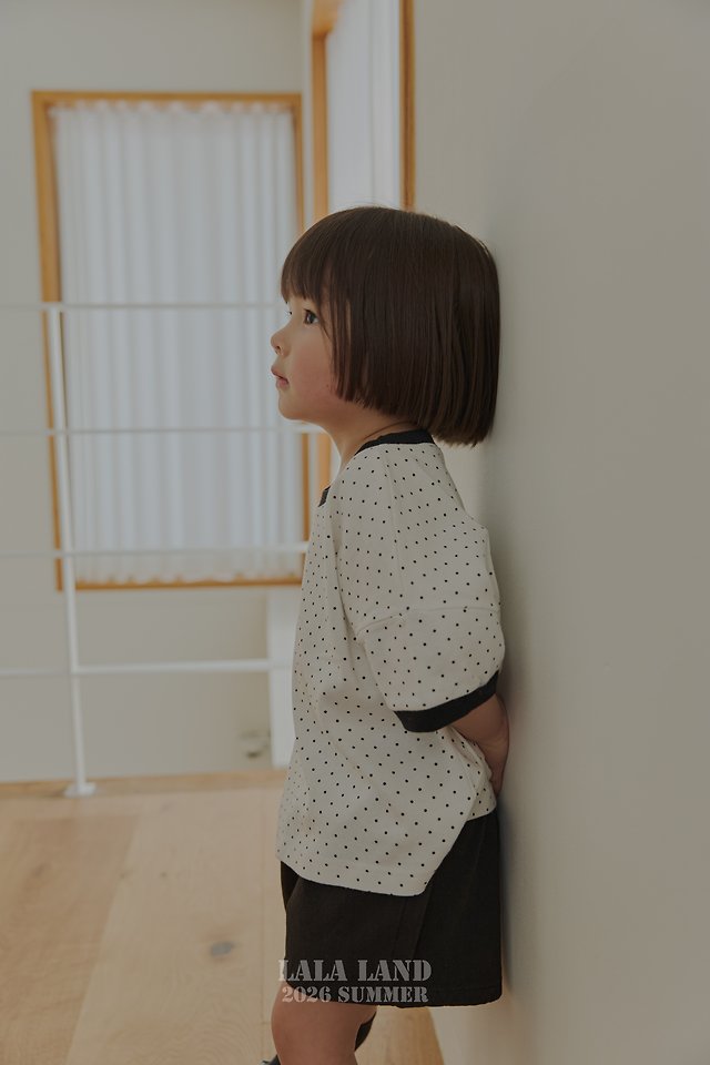 Lalaland - Korean Children Fashion - #littlefashionista - Heart Dot Tee - 5