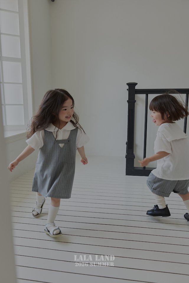 Lalaland - Korean Children Fashion - #magicofchildhood - Mile Short Sleeve Shirt - 8