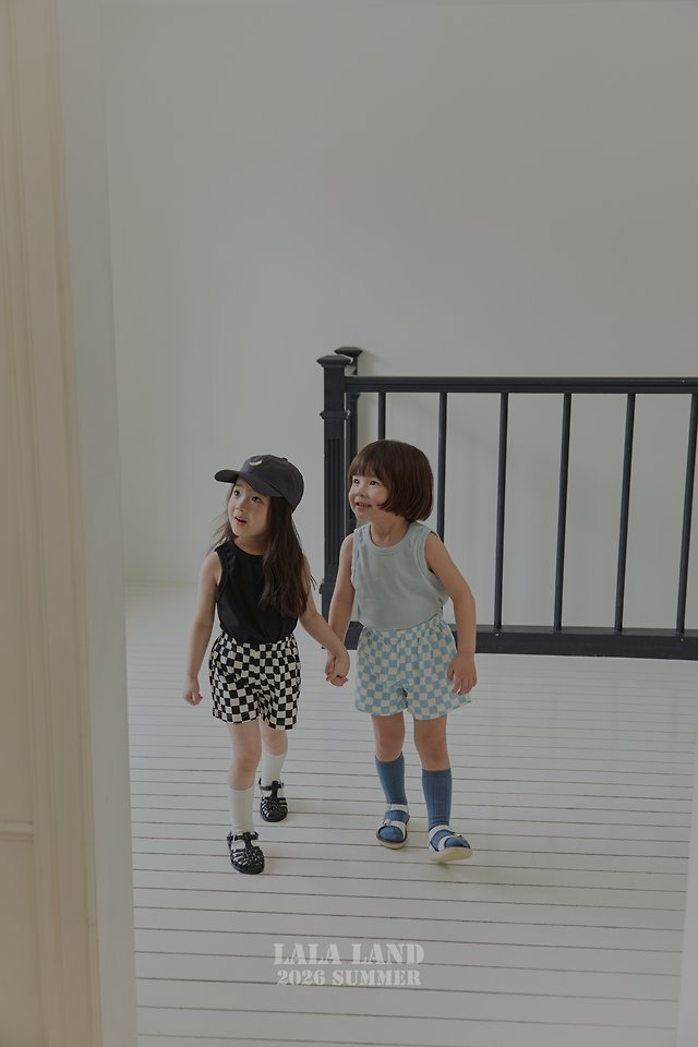 Lalaland - Korean Children Fashion - #magicofchildhood - Checkerboard Shorts - 10