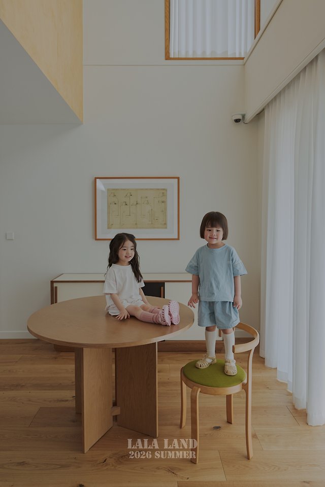 Lalaland - Korean Children Fashion - #minifashionista - Color Block Point Short Sleeve Tee - 6