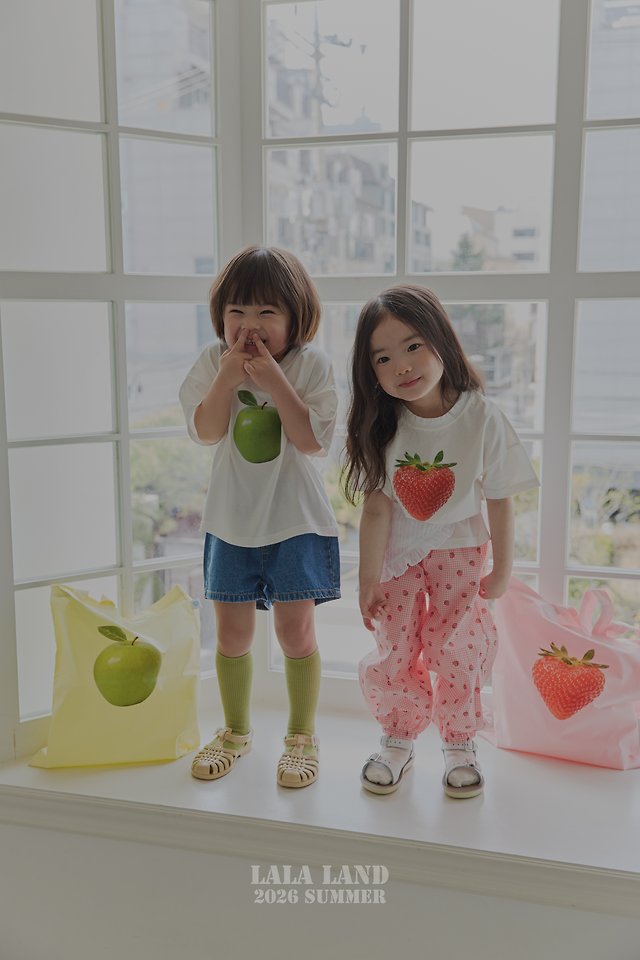 Lalaland - Korean Children Fashion - #minifashionista - Berry Apple Tee - 11