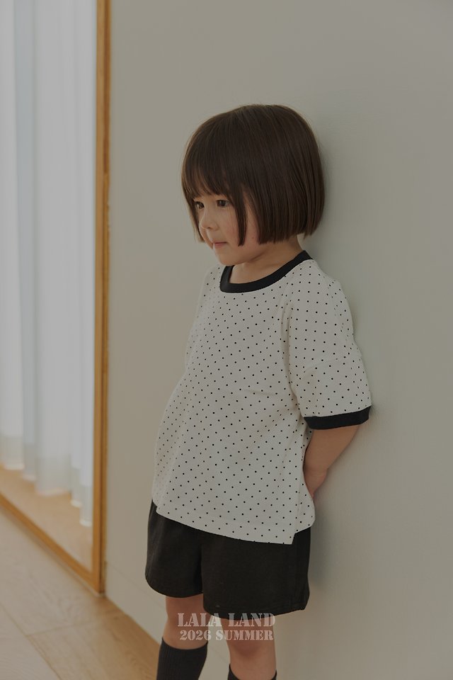 Lalaland - Korean Children Fashion - #prettylittlegirls - Heart Dot Tee - 8