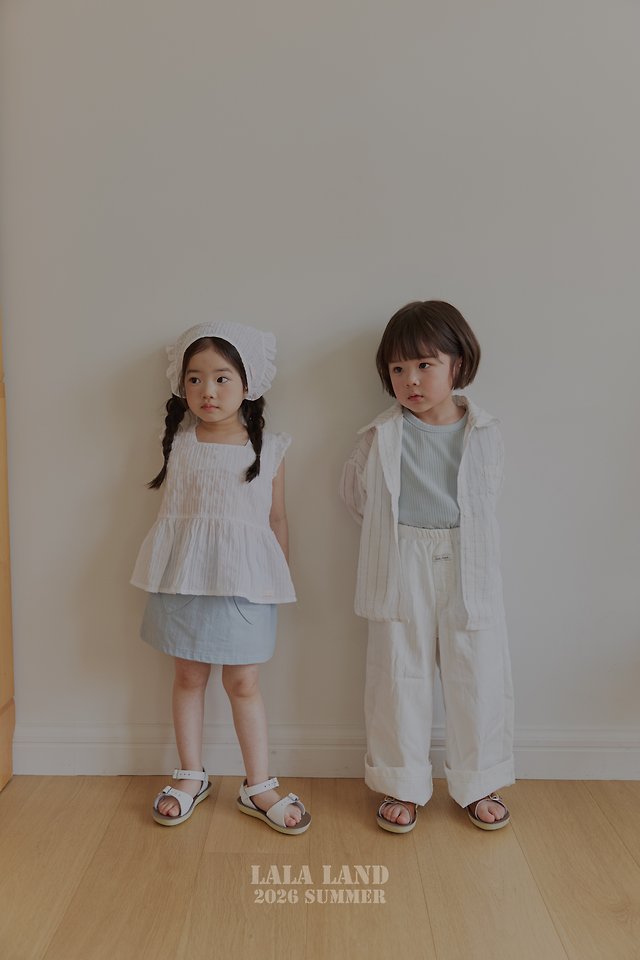 Lalaland - Korean Children Fashion - #prettylittlegirls - Summer Slub Roll-Up Pants - 3