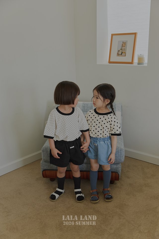 Lalaland - Korean Children Fashion - #stylishchildhood - Heart Dot Tee - 11