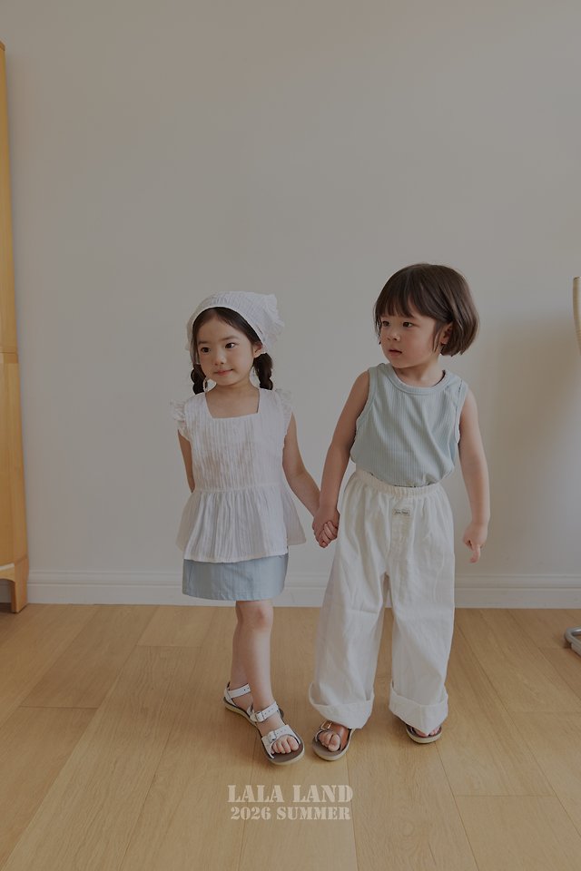 Lalaland - Korean Children Fashion - #stylishchildhood - Summer Slub Roll-Up Pants - 6