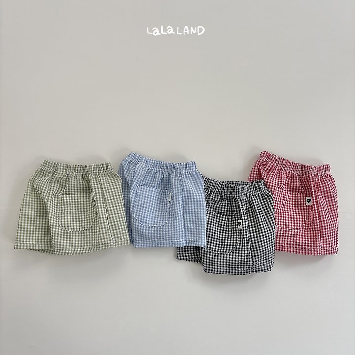 Lalaland - Korean Children Fashion - #stylishchildhood - Cool Check Shorts