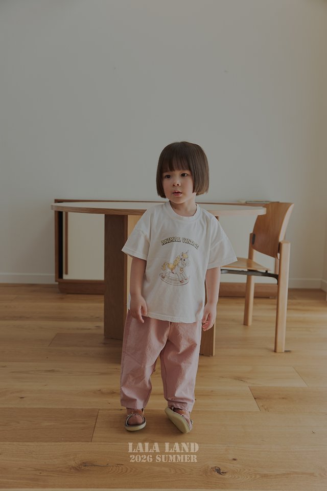 Lalaland - Korean Children Fashion - #todddlerfashion - Unicorn Short Sleeve Tee - 12
