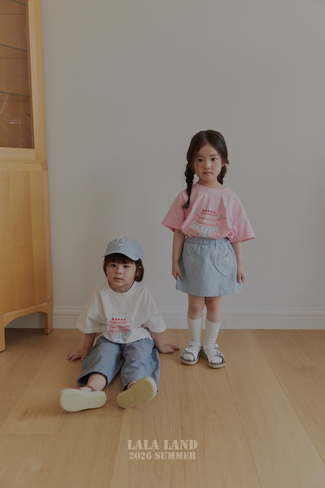 Lalaland - Korean Children Fashion - #toddlerclothing - Cake Short Sleeve Tee - 11