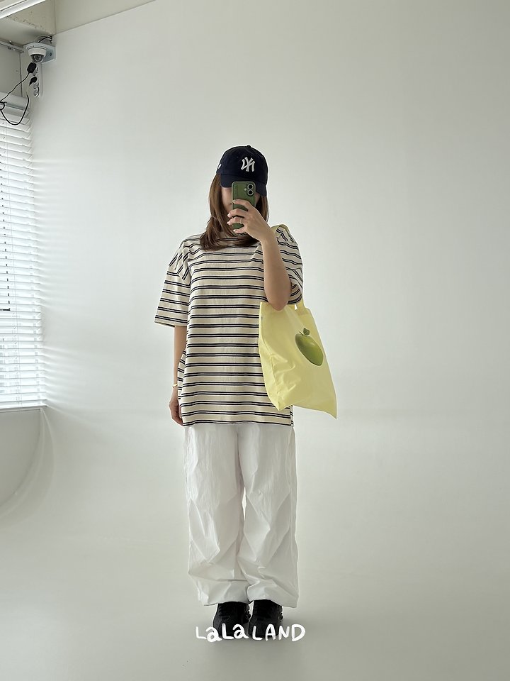 Lalaland - Korean Women Fashion - #momslook - Mom Saint Short Sleeve Tee - 4