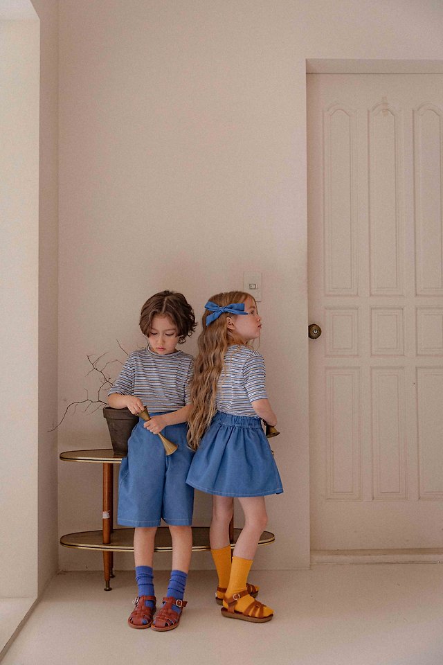 Lenua - Korean Children Fashion - #kidzfashiontrend - Ray Stripe Tee - 4