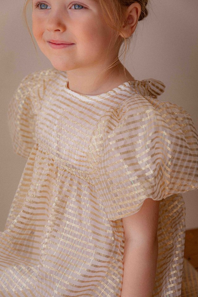Lenua - Korean Children Fashion - #childofig - Golden Balloon One-Piece - 3