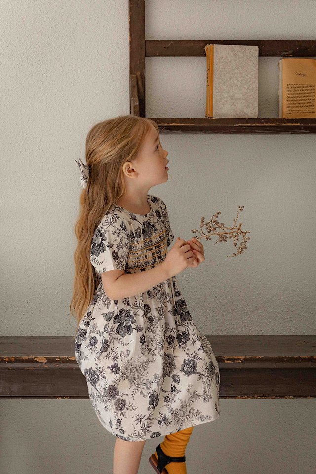 Lenua - Korean Children Fashion - #childrensboutique - Dien Smock One-Piece - 4