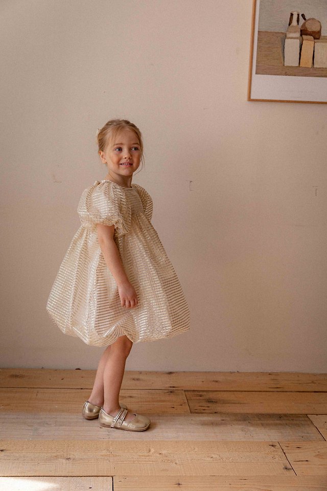Lenua - Korean Children Fashion - #kidsshorts - Golden Balloon One-Piece - 8