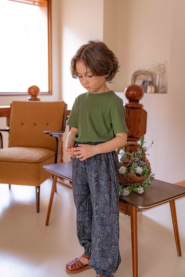 Lenua - Korean Children Fashion - #kidsstore - Paisley Jogger Pants - 3
