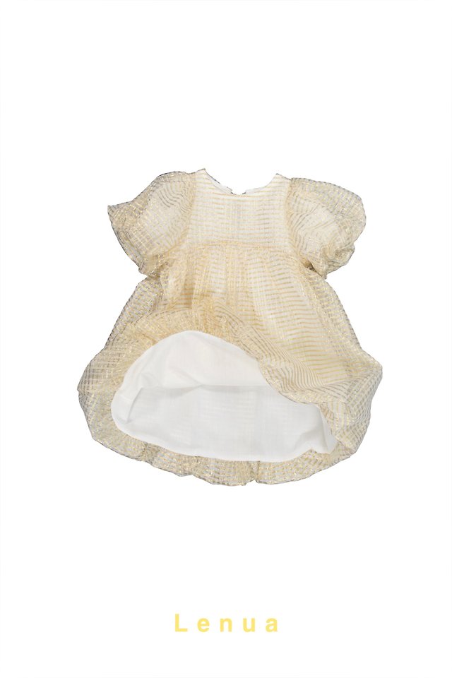 Lenua - Korean Children Fashion - #littlefashionista - Golden Balloon One-Piece - 12