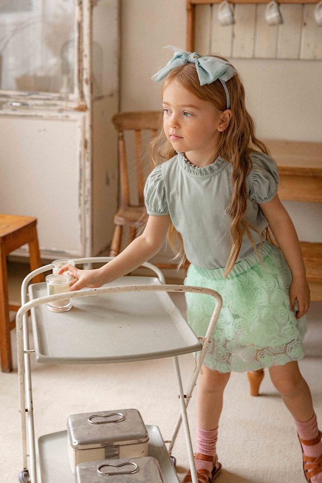 Lenua - Korean Children Fashion - #littlefashionista - Marie Puff Tee - 10