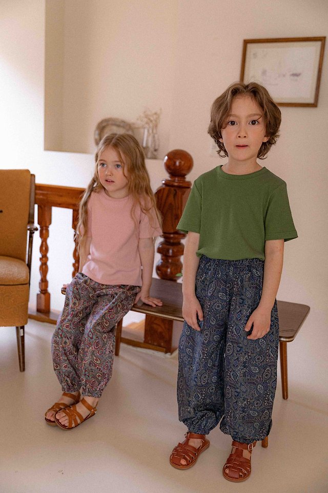 Lenua - Korean Children Fashion - #magicofchildhood - Paisley Jogger Pants - 7