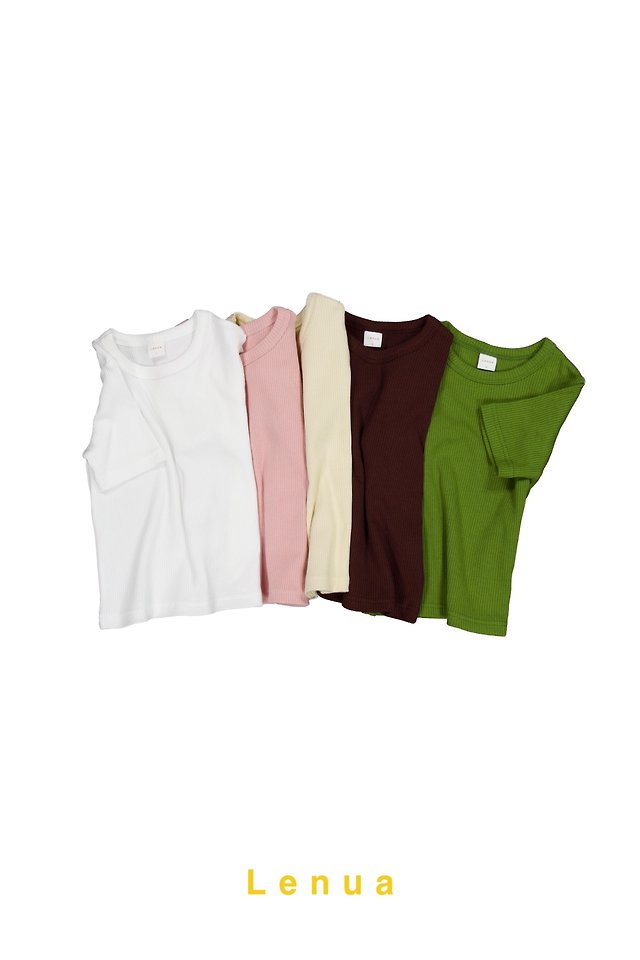 Lenua - Korean Children Fashion - #prettylittlegirls - Roy Ribbed Tee - 12