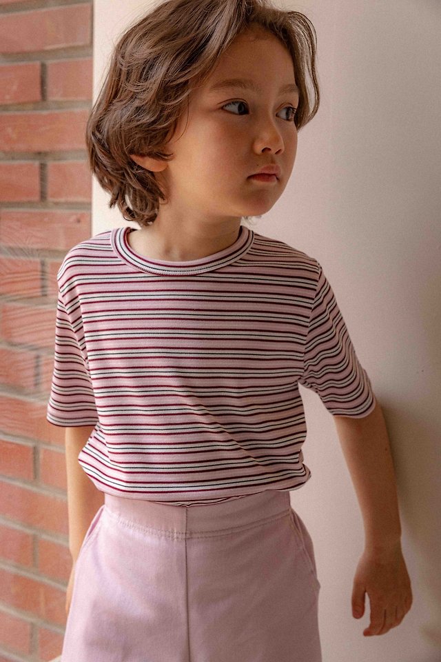 Lenua - Korean Children Fashion - #todddlerfashion - Ray Stripe Tee - 9