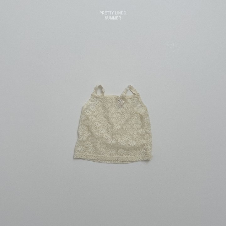Lindo - Korean Baby Fashion - #babyboutique - Flower Knit Sleeveless Tee - 8