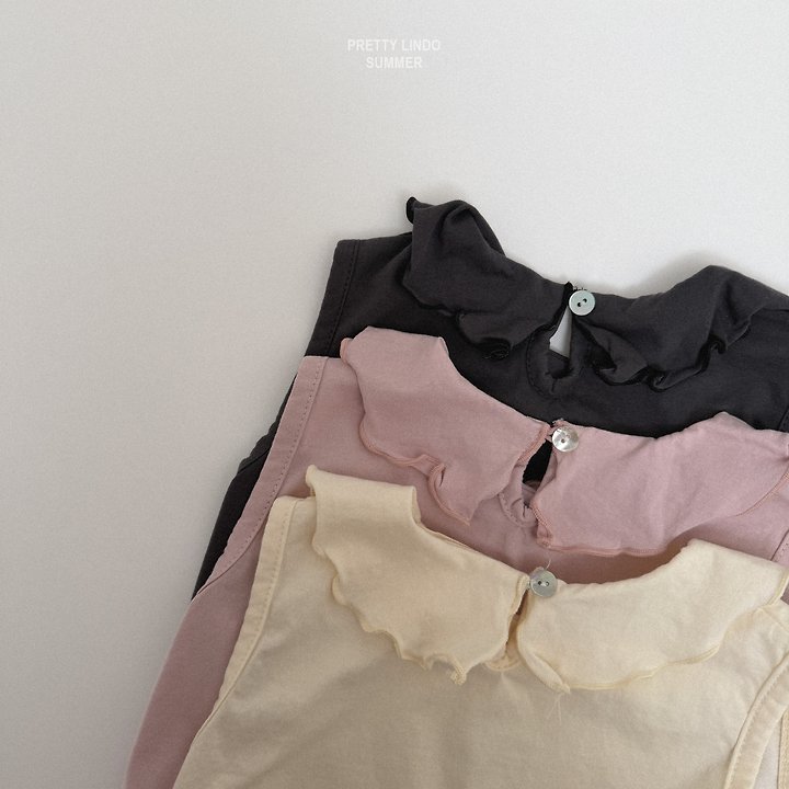 Lindo - Korean Baby Fashion - #babyboutique - Frill Sleeveless Tee - 6
