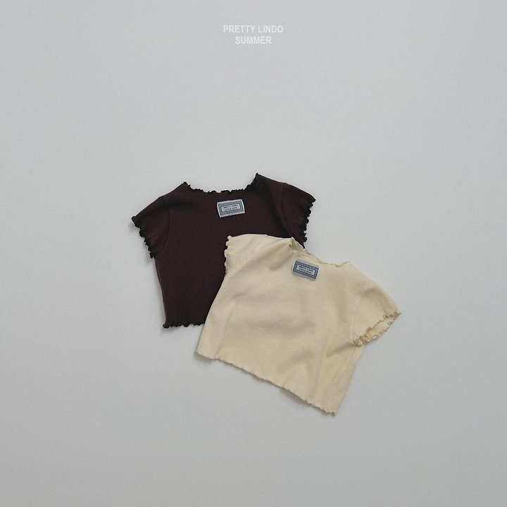 Lindo - Korean Baby Fashion - #onlinebabyshop - Span Raw-Edge Tee - 4