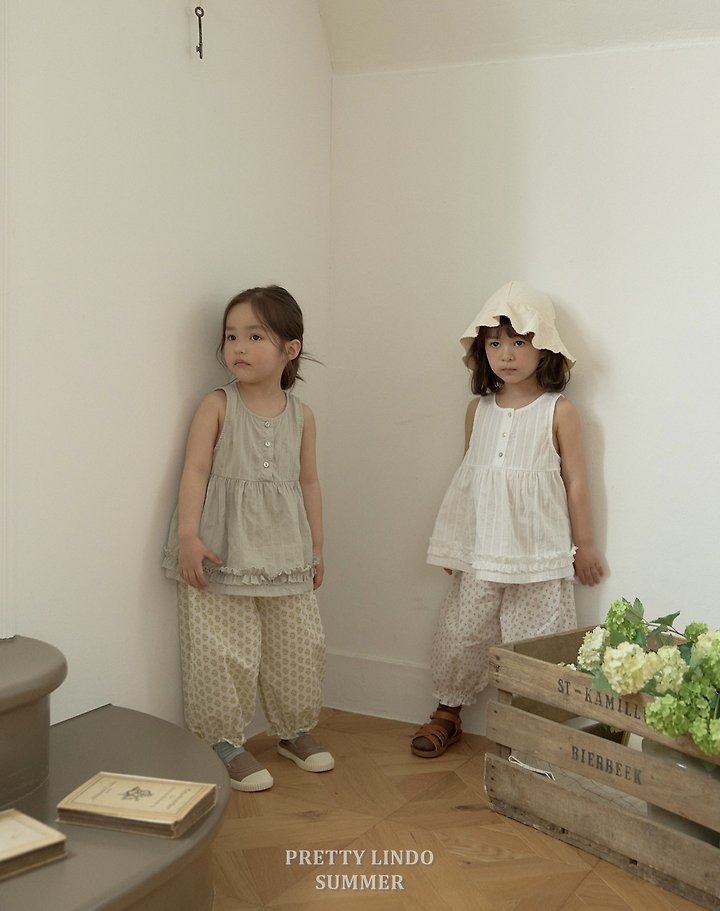 Lindo - Korean Baby Fashion - #babyboutique - Mimi Shirring Jogger Pants (Flower) - 12