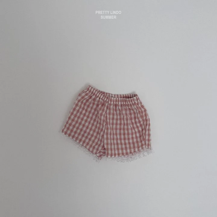 Lindo - Korean Baby Fashion - #babyboutique - Check Frill Shorts - 6