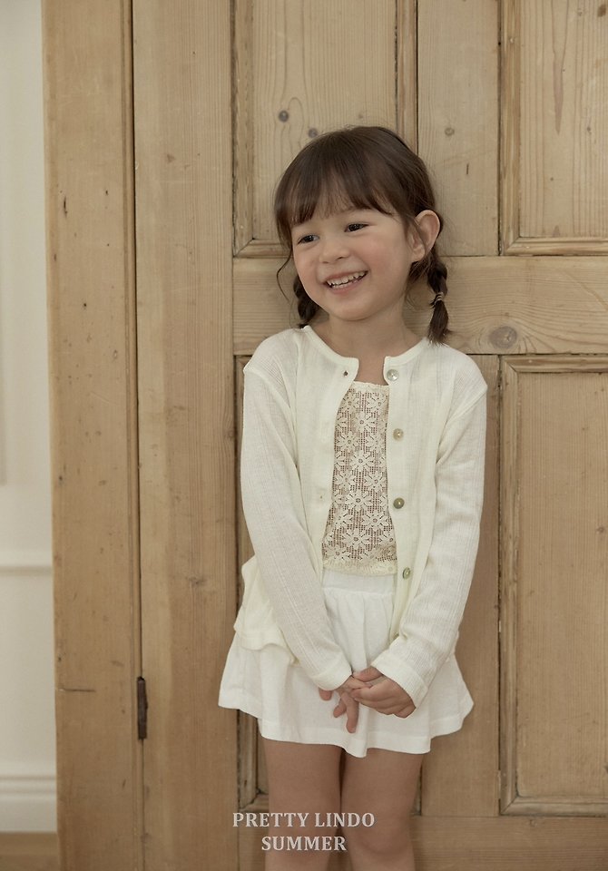 Lindo - Korean Baby Fashion - #babyclothing - Flower Knit Sleeveless Tee - 10