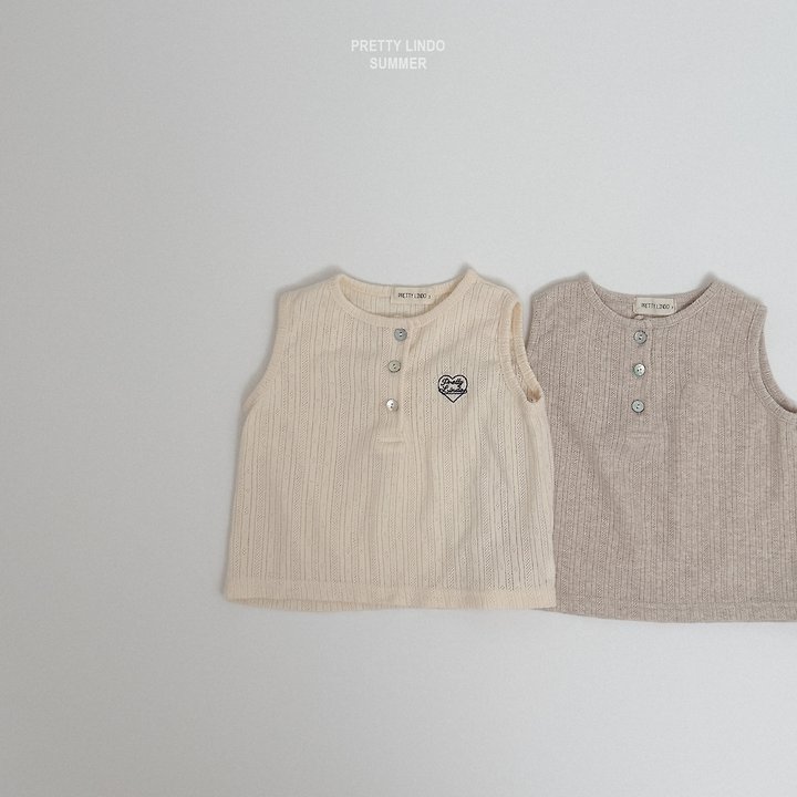 Lindo - Korean Baby Fashion - #babyclothing - My Heart Sleeveless Tee - 3