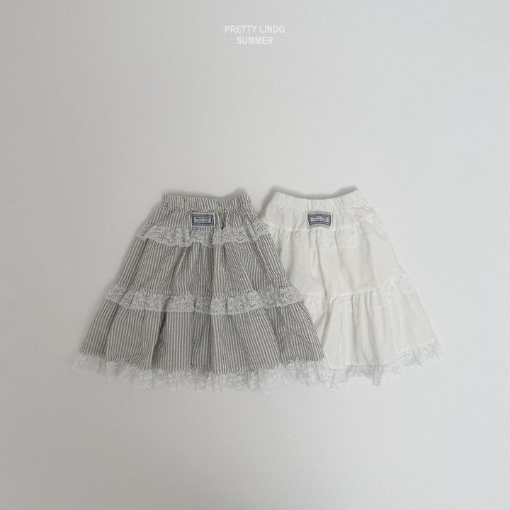 Lindo - Korean Baby Fashion - #babyclothing - Mary Tiered Skirt (Ivory) - 3