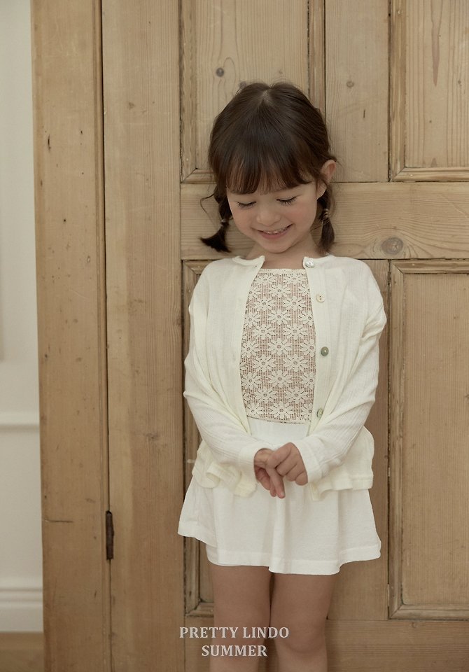 Lindo - Korean Baby Fashion - #babyfashion - Flower Knit Sleeveless Tee - 11