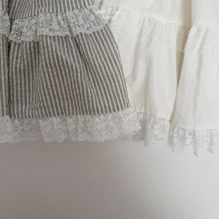 Lindo - Korean Baby Fashion - #babyclothing - Mary Tiered Skirt (Ivory) - 4
