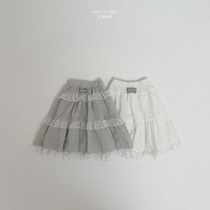 Lindo - Korean Baby Fashion - #babyfashion - Mary Tiered Skirt (Stripe) - 3