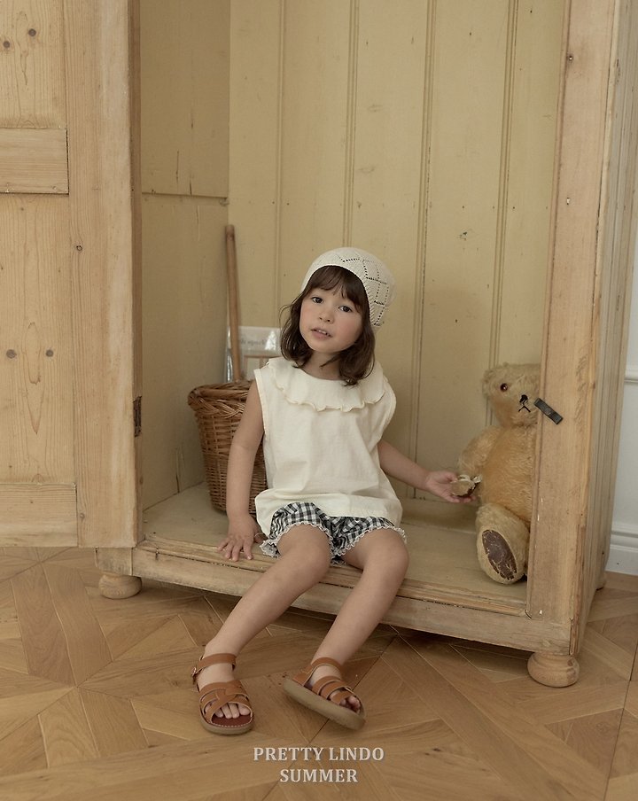 Lindo - Korean Baby Fashion - #babyfever - Frill Sleeveless Tee - 11