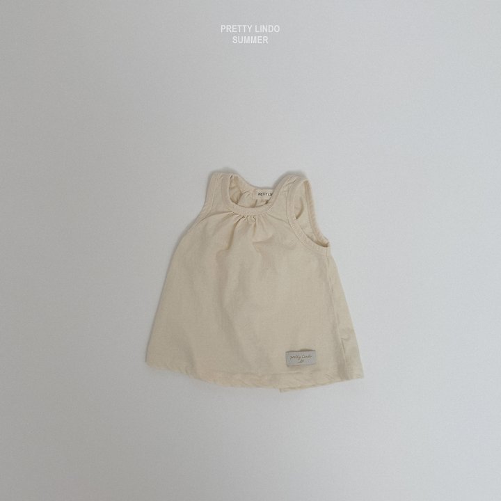 Lindo - Korean Baby Fashion - #babyfever - Shirring Sleeveless Tee - 7