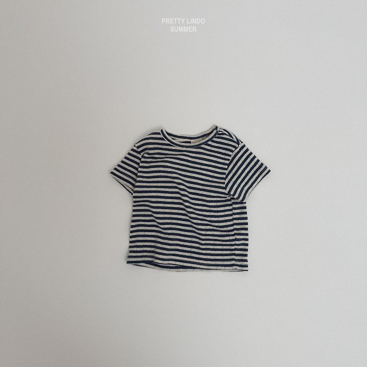 Lindo - Korean Baby Fashion - #babyfever - Base Stripe Tee - 6